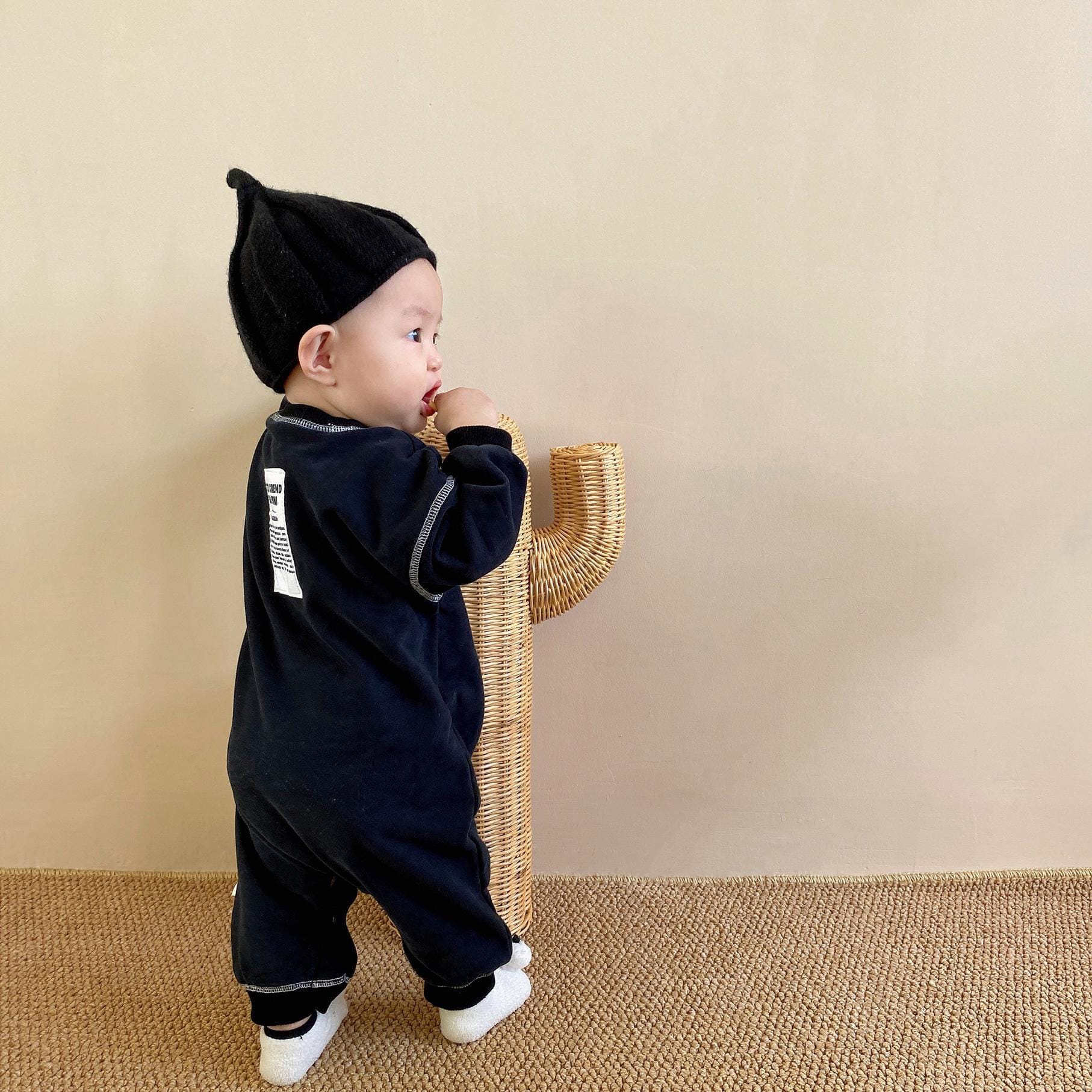 Stitch Jumpsuit ステッチ 長袖 ロンパース【mh0000385】 nozi. 長袖ロンパース