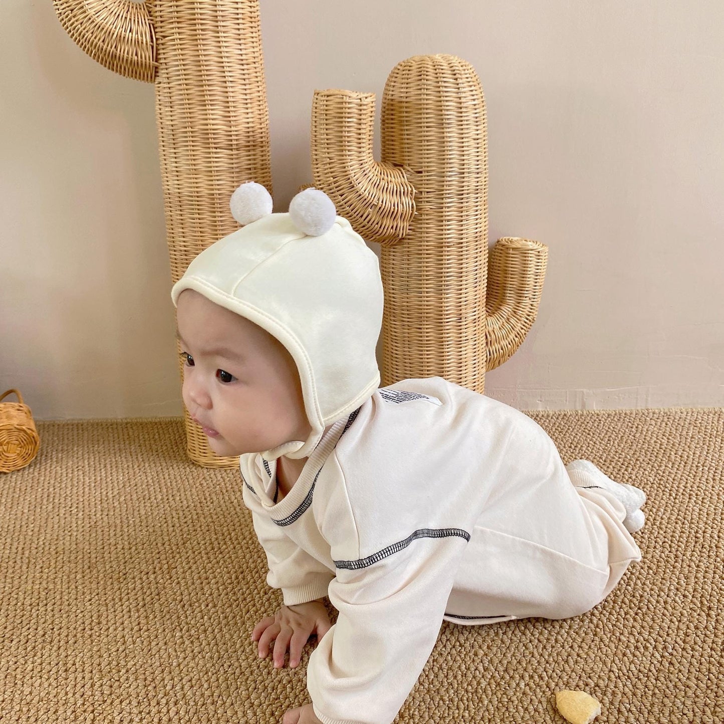 Stitch Jumpsuit ステッチ 長袖 ロンパース【mh0000385】 nozi. 長袖ロンパース