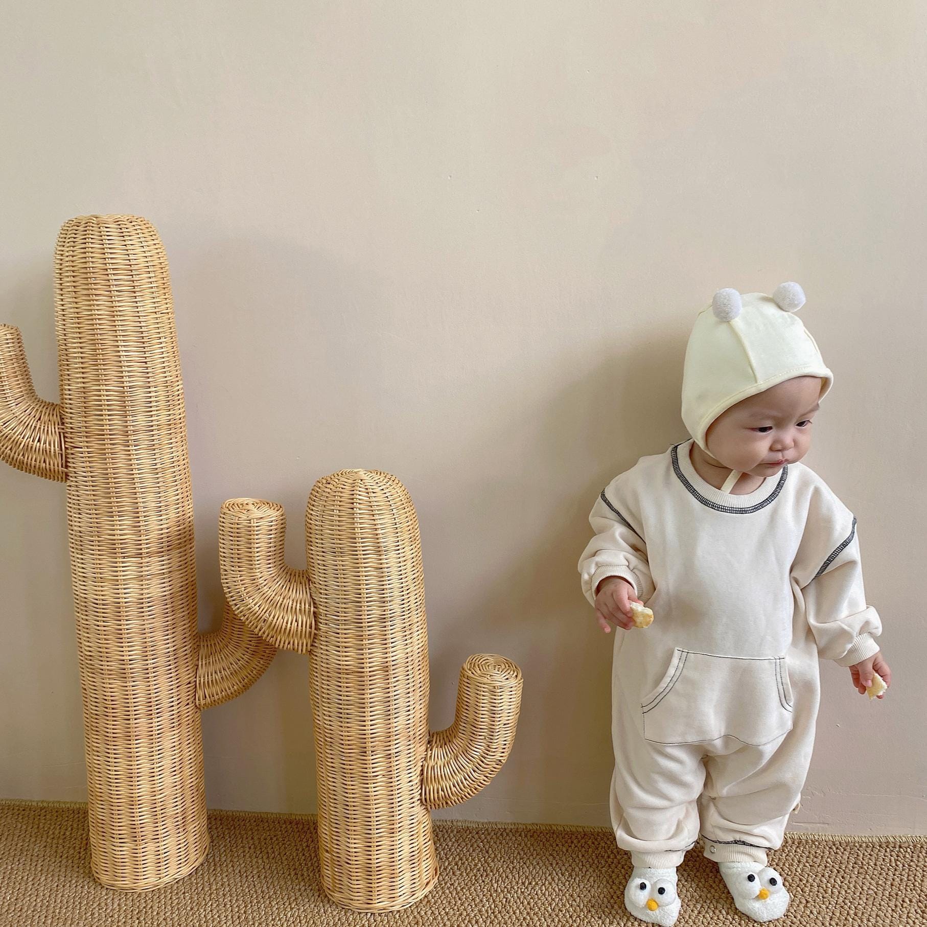Stitch Jumpsuit ステッチ 長袖 ロンパース【mh0000385】 nozi. 長袖ロンパース