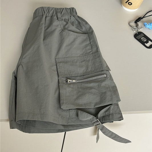 Strap Cargo Shorts ワークポケット ハーフパンツ【mh0012966】 snidols ハーフパンツ・ショートパンツ