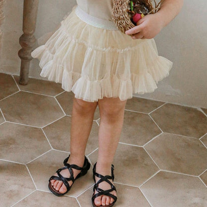 スカート Beige / 90cm ボリュームチュチュチュールプリンセススカート【mh0009653】