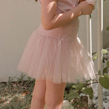 スカート Light Pink / 90cm チュチュチュール重ね着バレリーナスカート【mh0010294】