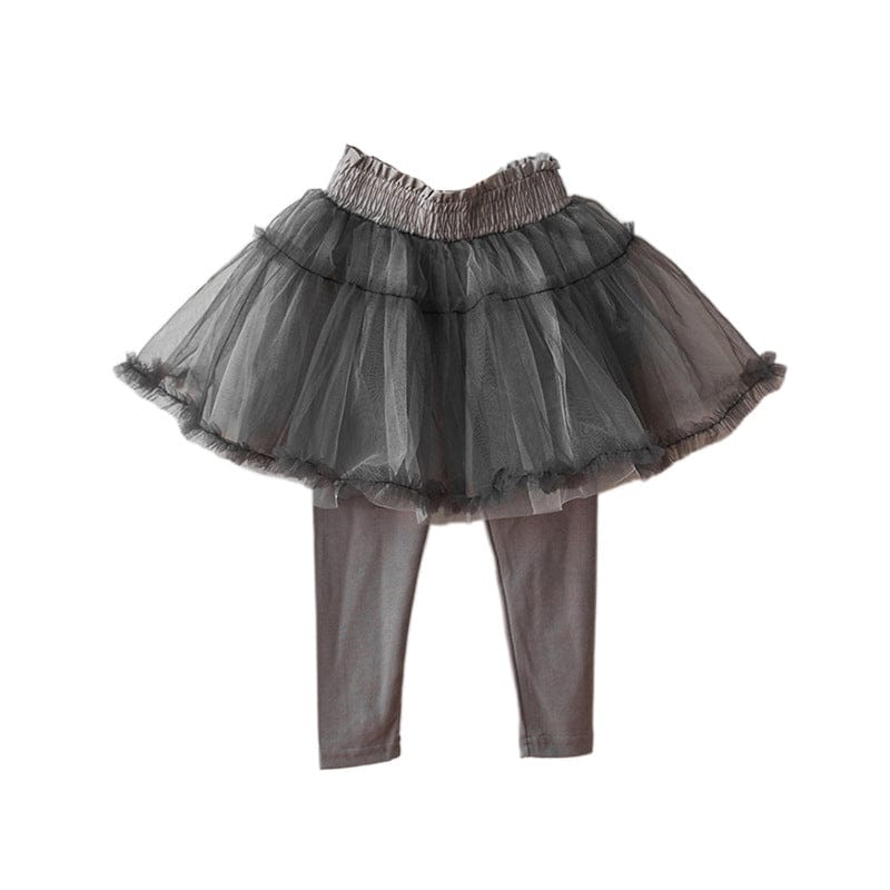 レギンスパンツ キッズスカートパンツ チュチュチュールバレリーナスカートレギンス【mh0009048】