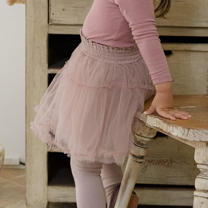 レギンスパンツ キッズスカートパンツ チュチュチュールバレリーナスカートレギンス【mh0009048】