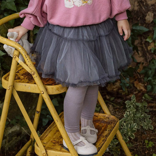 レギンスパンツ キッズスカートパンツ チュチュチュールバレリーナスカートレギンス【mh0009048】