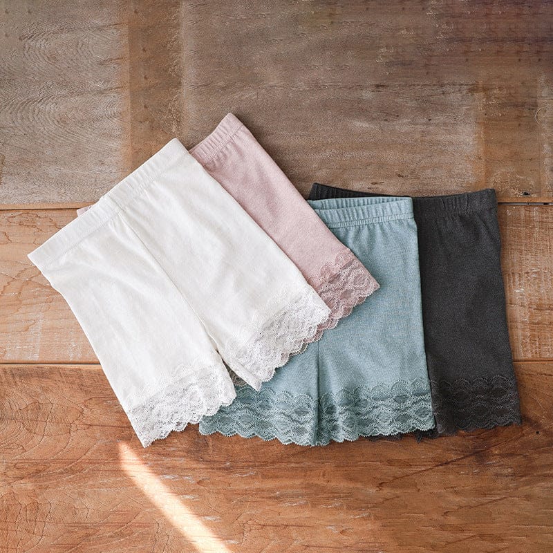 レギンスパンツ 裾レースアンダーショーツショートレギンスパンツ【mh0009626】