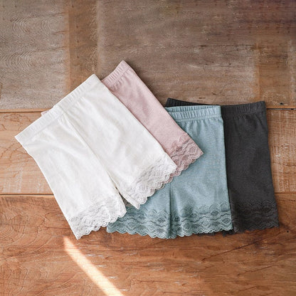 レギンスパンツ 裾レースアンダーショーツショートレギンスパンツ【mh0009626】