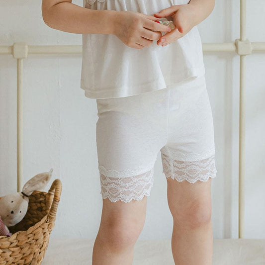 レギンスパンツ 裾レースアンダーショーツショートレギンスパンツ【mh0009626】