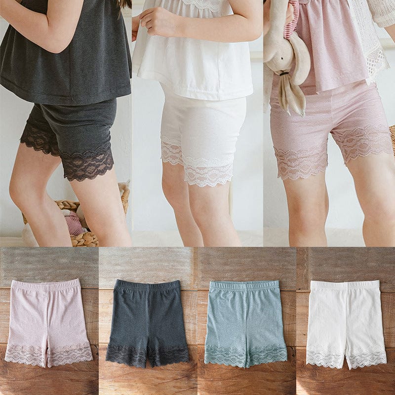 レギンスパンツ 裾レースアンダーショーツショートレギンスパンツ【mh0009626】