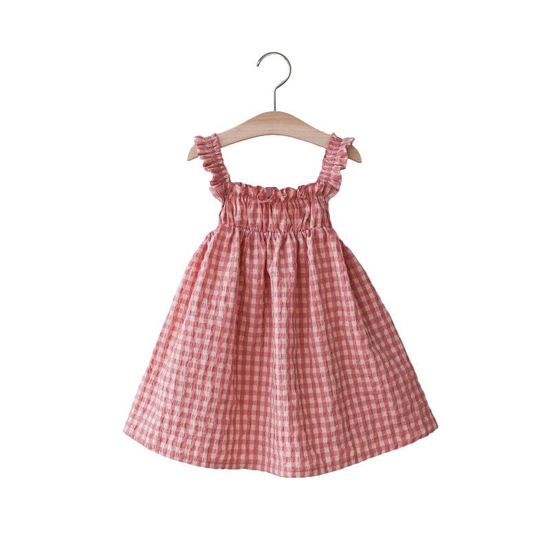ノースリーブワンピース ギンガムチェックノースリーブワンピース【mh0009629】