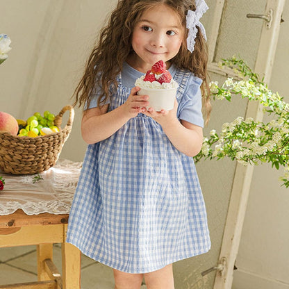 ノースリーブワンピース ギンガムチェックノースリーブワンピース【mh0009629】