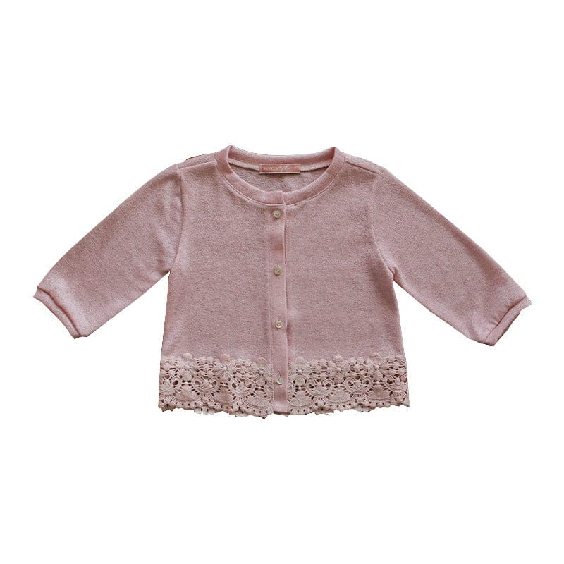 カーディガン・パーカー 裾レースガーリーカーディガン【mh0009631】