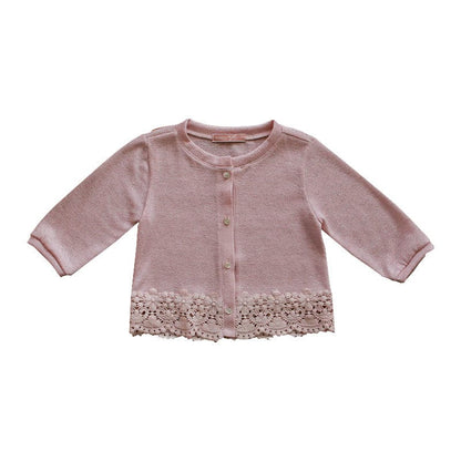 カーディガン・パーカー 裾レースガーリーカーディガン【mh0009631】