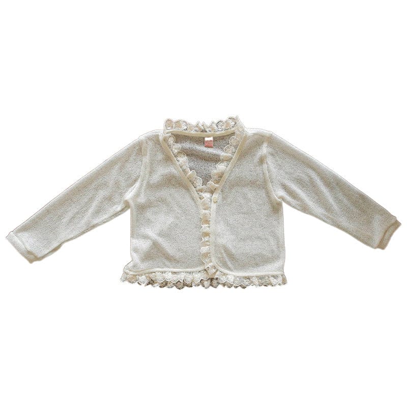 カーディガン・パーカー 縁取りレースシアーカーディガン【mh0009632】