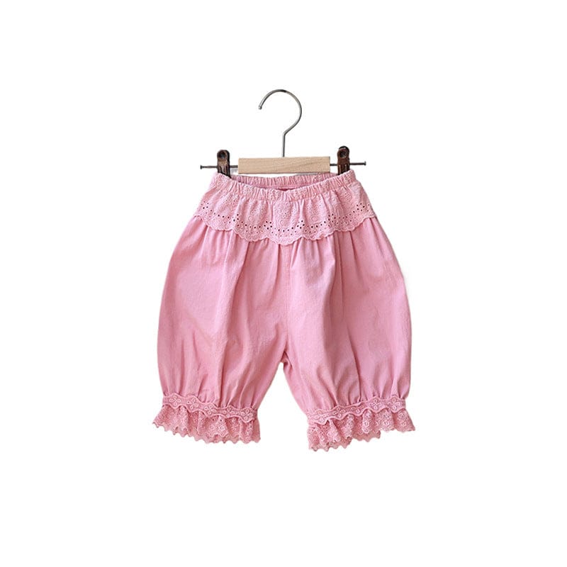 ハーフパンツ・ショートパンツ レースガーリーカプリパンツ【mh0009636】