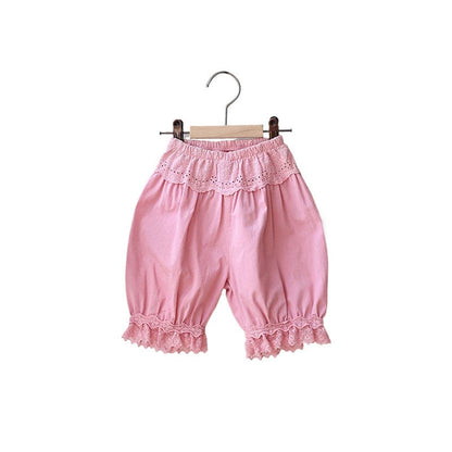 ハーフパンツ・ショートパンツ レースガーリーカプリパンツ【mh0009636】