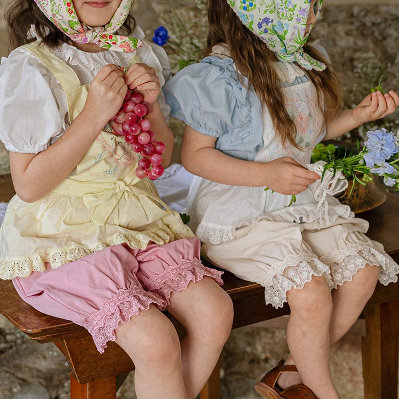 ハーフパンツ・ショートパンツ レースガーリーカプリパンツ【mh0009636】