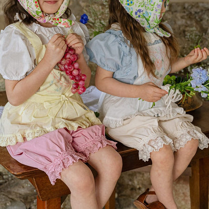 ハーフパンツ・ショートパンツ レースガーリーカプリパンツ【mh0009636】