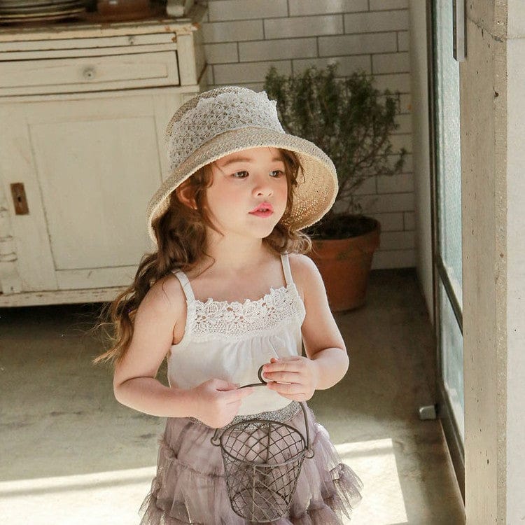 タンクトップ・キャミソール・ノースリーブトップス レースガーリーキャミソールトップス【mh0009638】