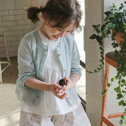 カーディガン・パーカー 裾レースシアーカーディガン【mh0009643】