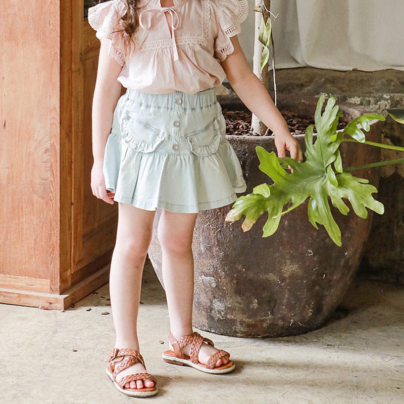 スカート フリルデニムミニスカート【mh0009645】