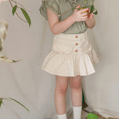 スカート フリルデニムミニスカート【mh0009645】