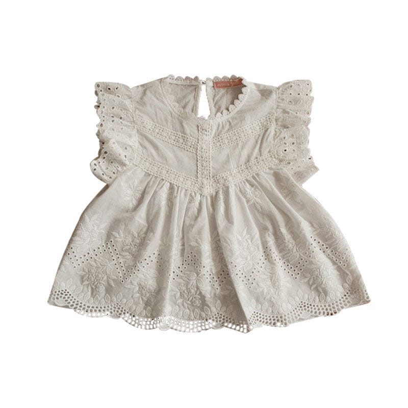 タンクトップ・キャミソール・ノースリーブトップス レースフリルガーリーブラウス【mh0009649】