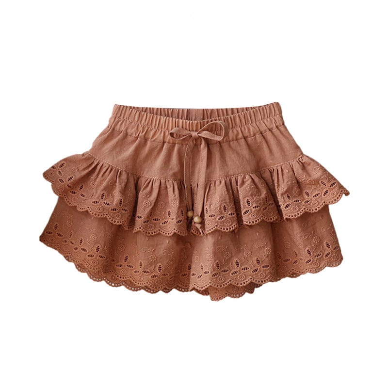 ハーフパンツ・ショートパンツ スカラップレースフリルショートパンツ【mh0009657】