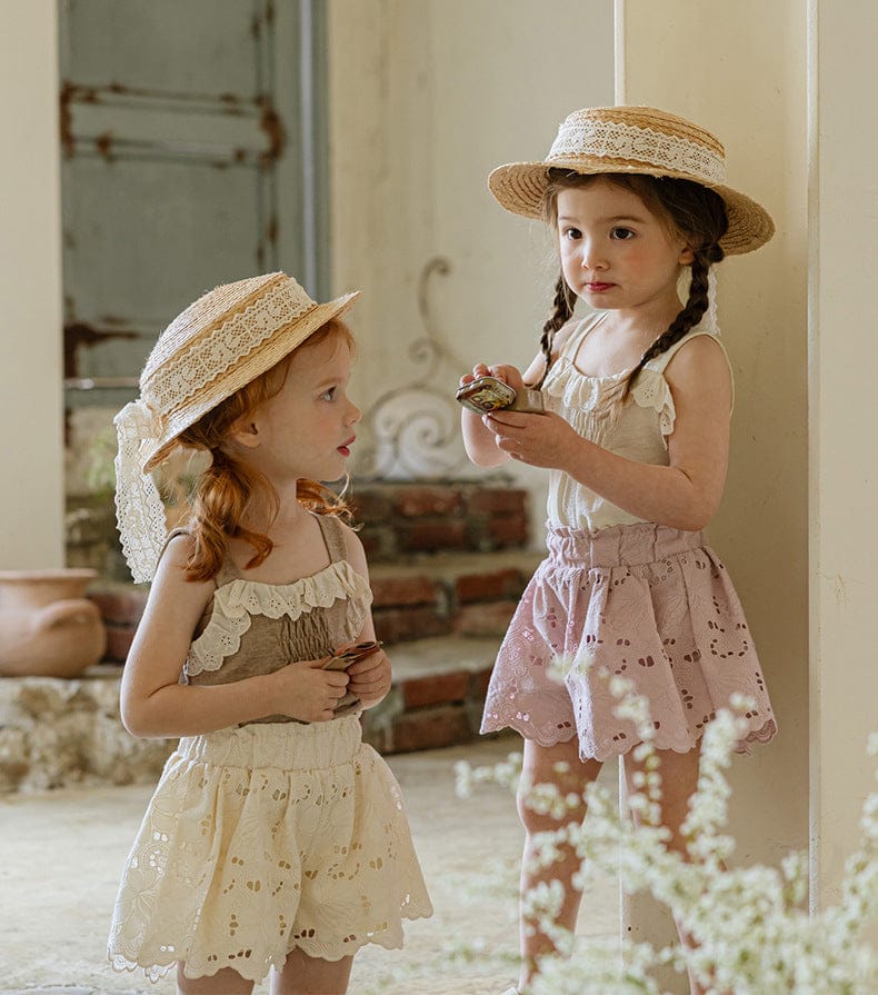 タンクトップ・キャミソール・ノースリーブトップス レースフリルエッジキャミソールトップス【mh0010275】