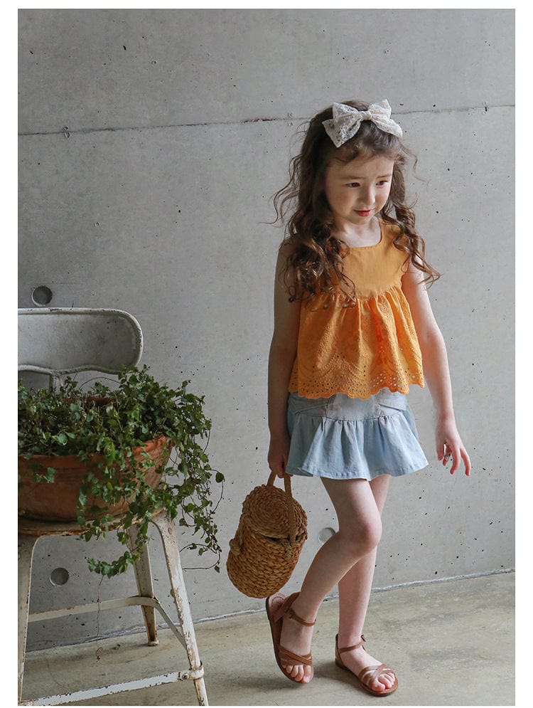 タンクトップ・キャミソール・ノースリーブトップス スカラップレースノースリーブブラウス【mh0010276】