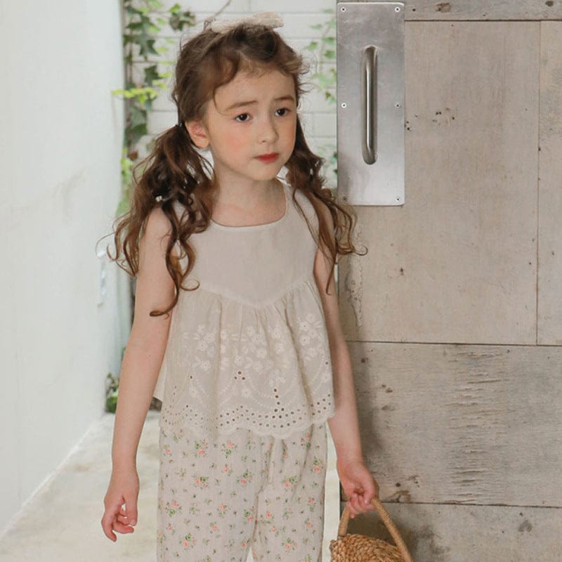 タンクトップ・キャミソール・ノースリーブトップス スカラップレースノースリーブブラウス【mh0010276】