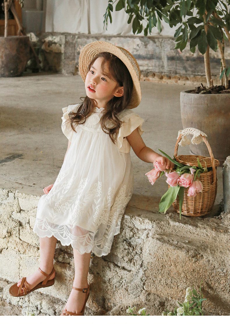 半袖ワンピース フリルスリーブガーリーワンピース【mh0010277】