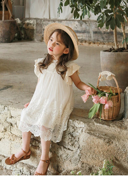 半袖ワンピース フリルスリーブガーリーワンピース【mh0010277】