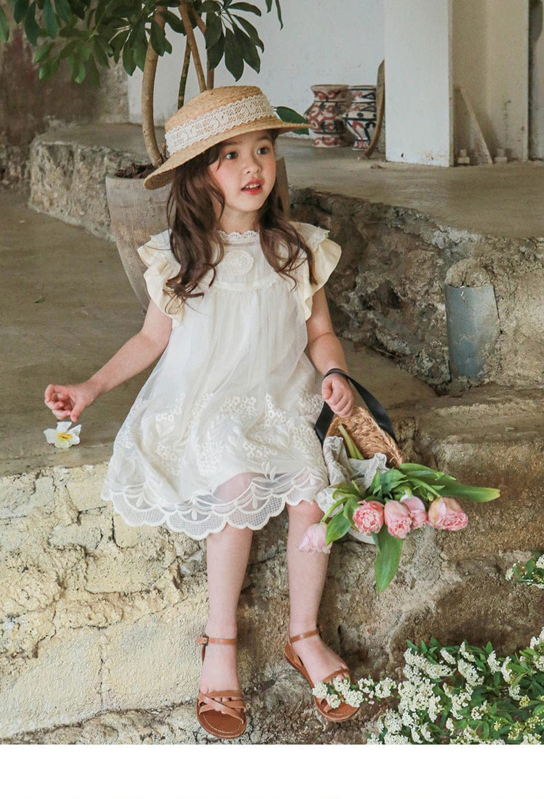 半袖ワンピース フリルスリーブガーリーワンピース【mh0010277】