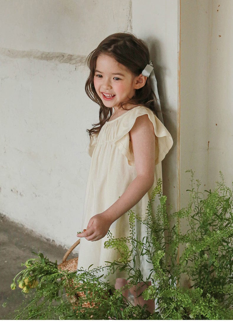 半袖ワンピース フリルスリーブガーリーワンピース【mh0010277】