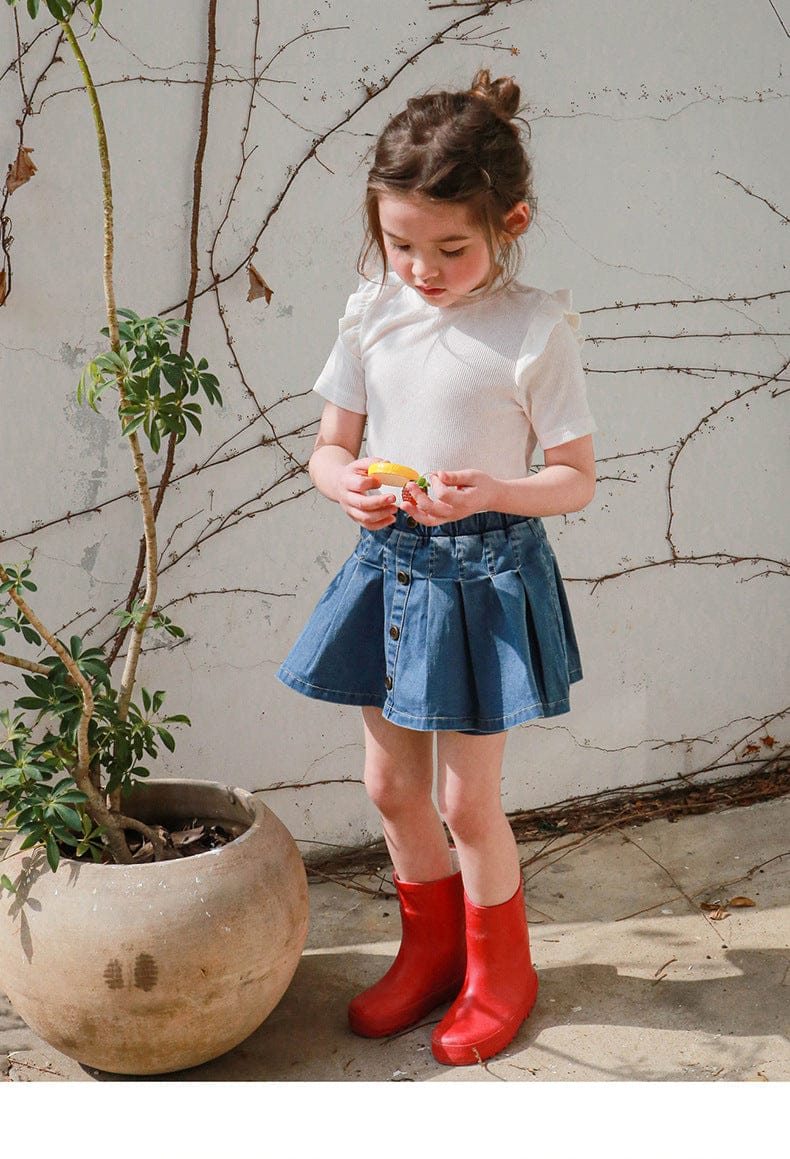 スカート デニムプリースミニパンツインスカートキュロットパンツ【mh0010282】