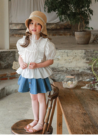 スカート デニムプリースミニパンツインスカートキュロットパンツ【mh0010282】