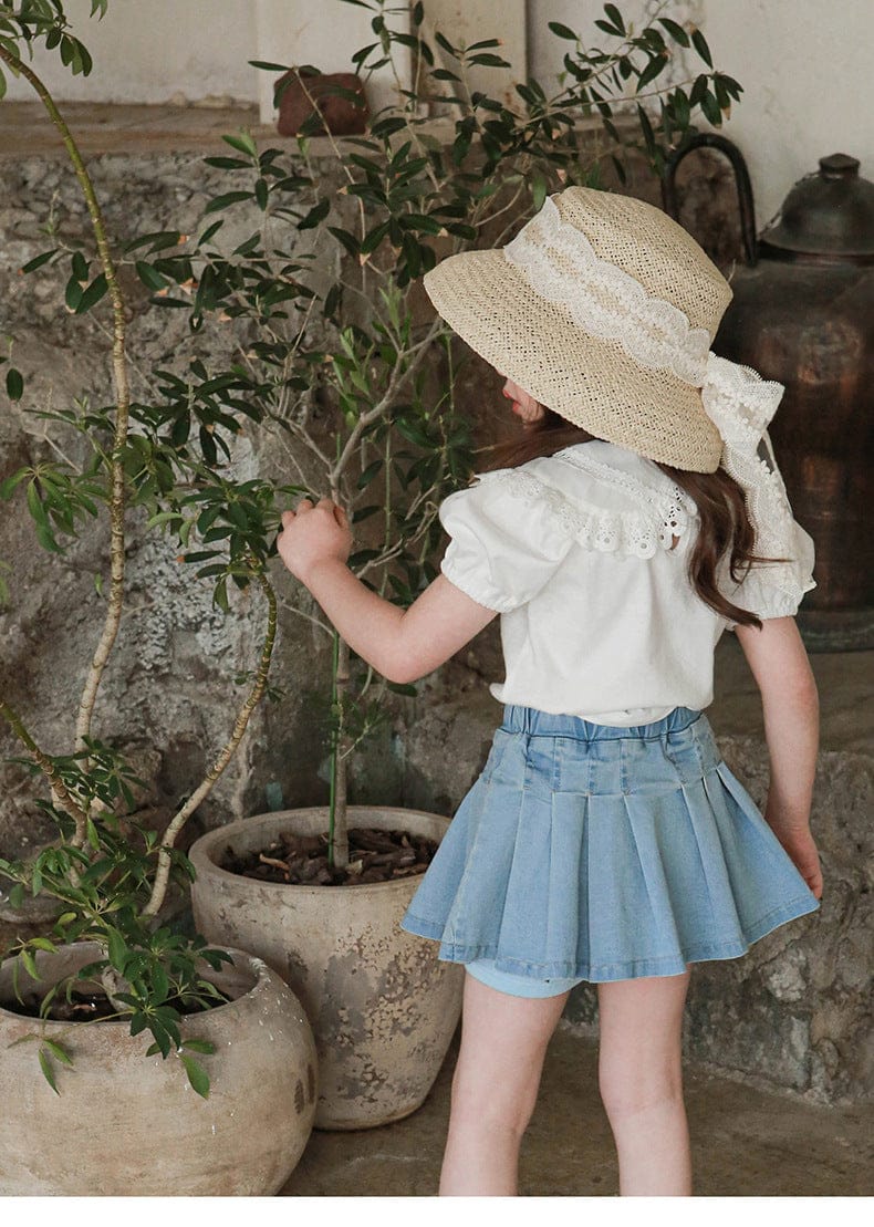 スカート デニムプリースミニパンツインスカートキュロットパンツ【mh0010282】