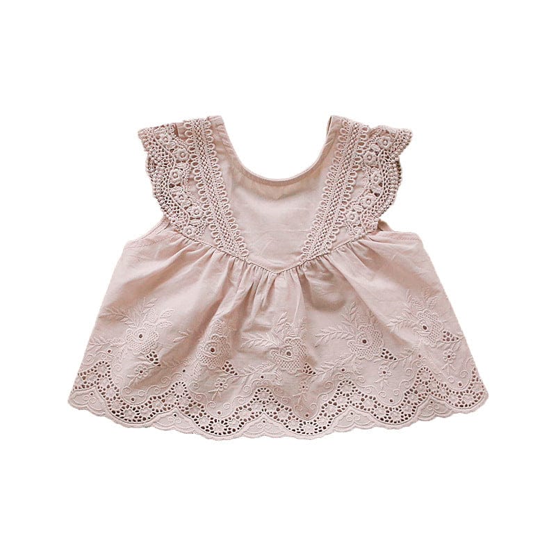 タンクトップ・キャミソール・ノースリーブトップス レースノースリーブチュニックブラウス【mh0010286】