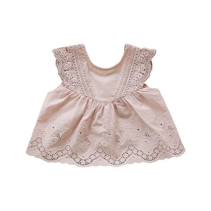 タンクトップ・キャミソール・ノースリーブトップス レースノースリーブチュニックブラウス【mh0010286】