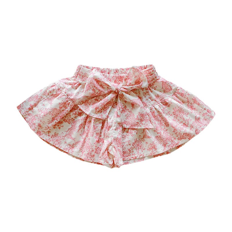 ハーフパンツ・ショートパンツ フロントリボンフレアショートパンツ【mh0010288】