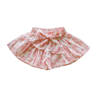 ハーフパンツ・ショートパンツ フロントリボンフレアショートパンツ【mh0010288】