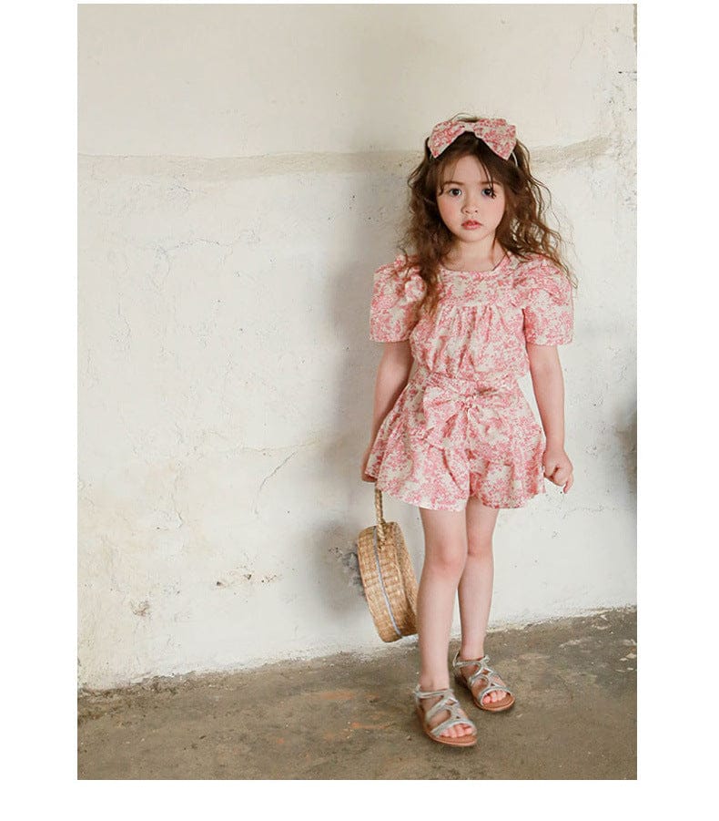 半袖シャツ・ブラウス フリルショルダー半袖パフスリーブブラウス【mh0010289】