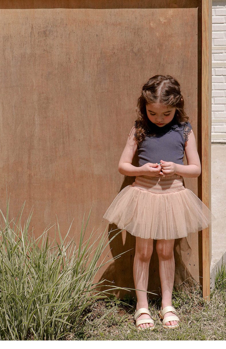 スカート チュチュチュール重ね着バレリーナスカート【mh0010294】
