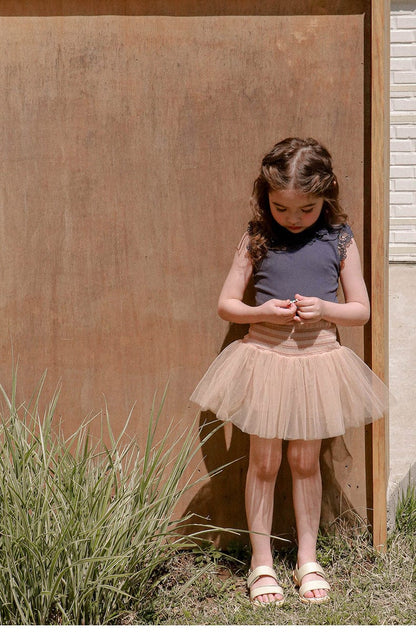 スカート チュチュチュール重ね着バレリーナスカート【mh0010294】