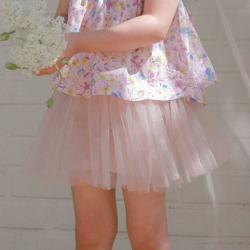 スカート チュチュチュール重ね着バレリーナスカート【mh0010294】