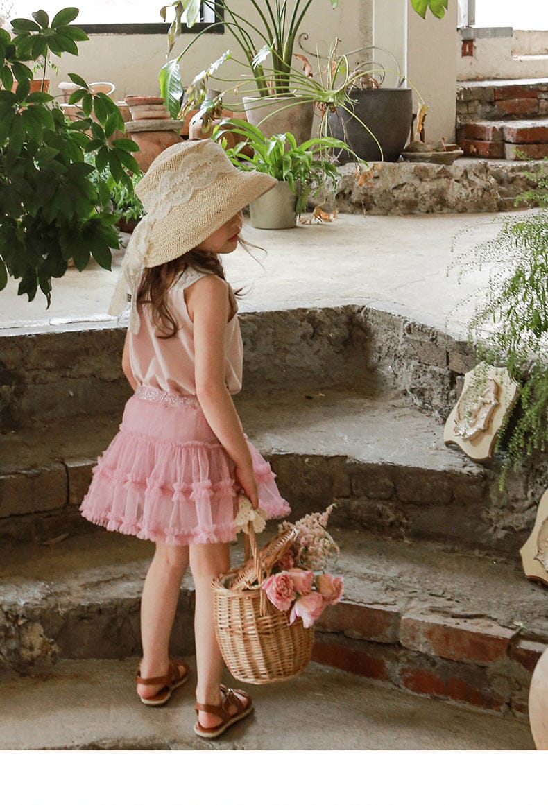 タンクトップ・キャミソール・ノースリーブトップス レースエッジノースリーブスクエアネックトップス【mh0010297】