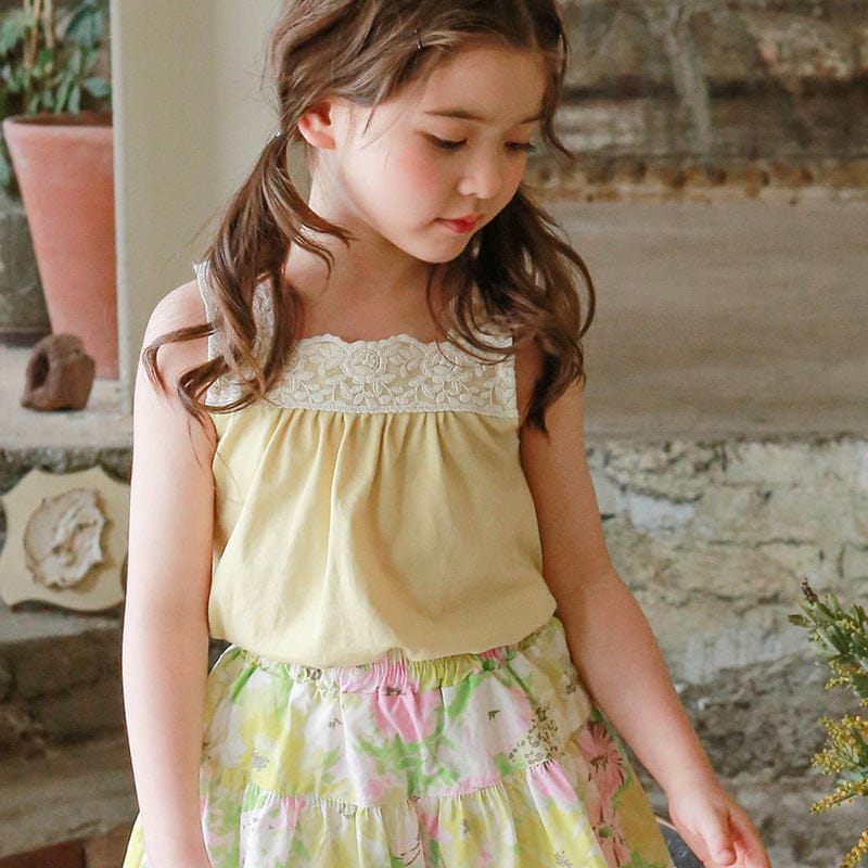 タンクトップ・キャミソール・ノースリーブトップス レースエッジノースリーブスクエアネックトップス【mh0010297】