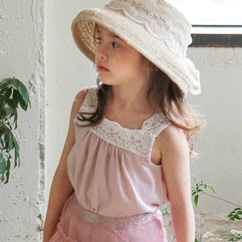 タンクトップ・キャミソール・ノースリーブトップス レースエッジノースリーブスクエアネックトップス【mh0010297】