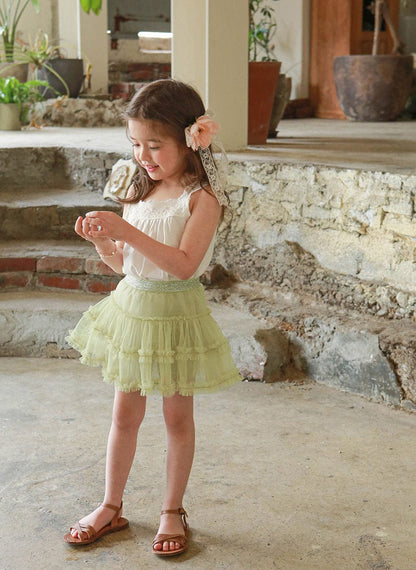 スカート チュチュチュールティアードスカート【mh0010299】